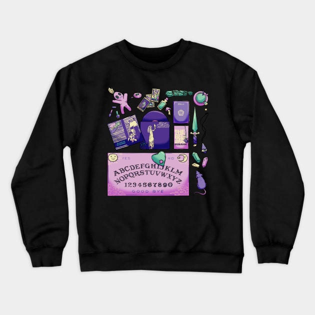 Teen Witch Starter Kit Crewneck Sweatshirt by Grandma Ironlung